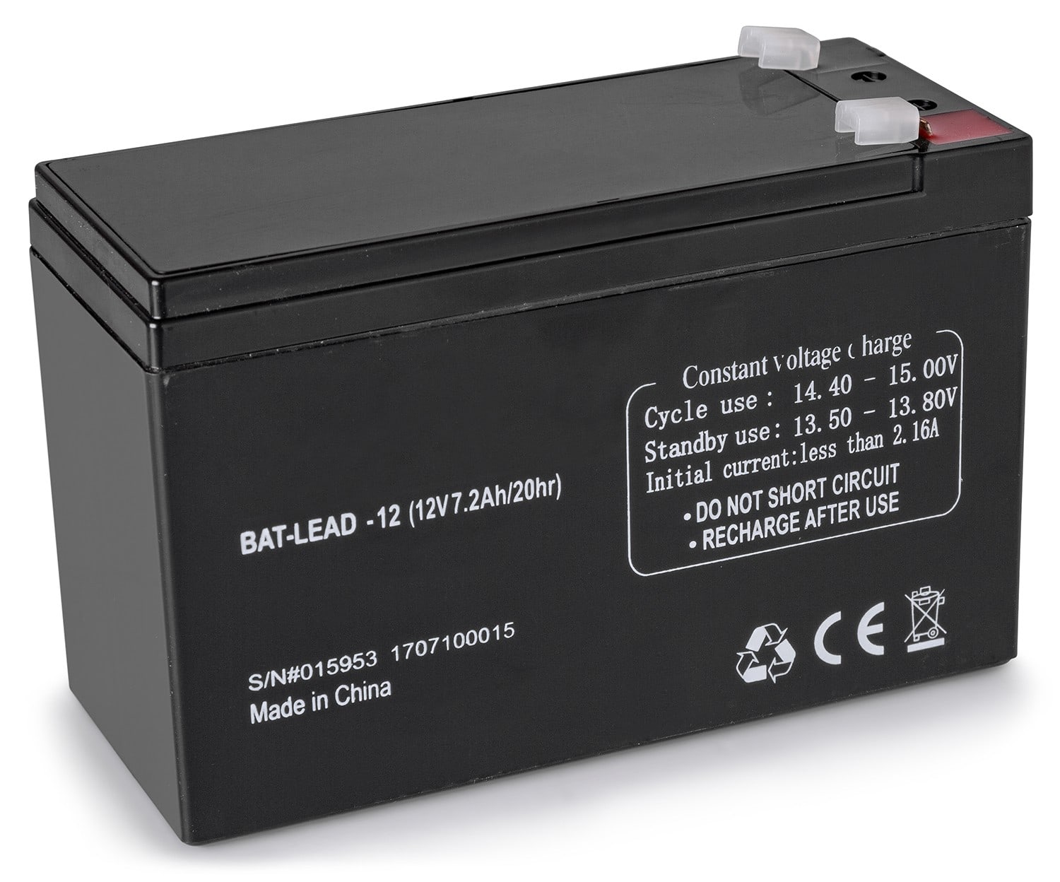 Sodel - Batterie / Accu au plomb, rechargeable, 12 V, 7,2 Ah