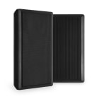 Sodel - Haut-parleur mural, plat, 100V, 2 voies, 5,25", noir, vendu par paire - WSF30B