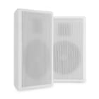 Sodel - Haut-parleur mural, plat, 100V, 2 voies, 5,25", blanc, vendu par paire - WSF30W