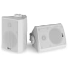 Monacor - Enceinte, 100 V / 8 ?, 100 W, 4", int / ext IPX5, paire, blanches - BC40V