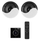 Monacor - Set amplificateur + enceintes, écran LCD, multimédia, 2 x 25 W, noir - B50BSet