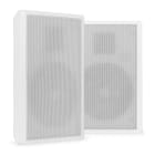 Monacor - Haut-parleur mural, plat, 100V, 2 voies, 5,25", blanc, vendu par paire - WSF30W