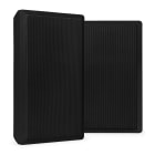 Monacor - Haut-parleur mural, plat, 100V, 2 voies, 5,25", noir, vendu par paire - WSF30B