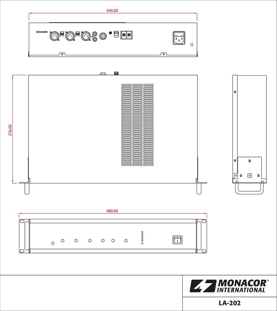 Monacor - Ampli boucle magnetique 200 m2