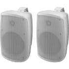 Monacor - Enceinte PA,2x,act,30 W,blanc
