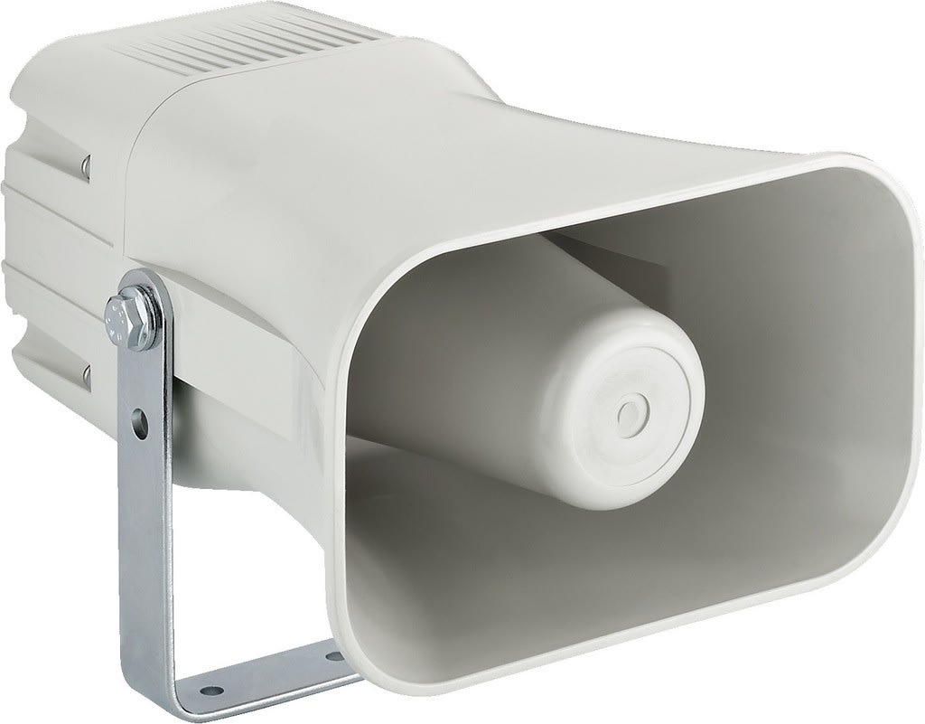 Monacor - Haut-parleur Public adress, chambre de compression, 100 V, 15 W, IP66, EN54
