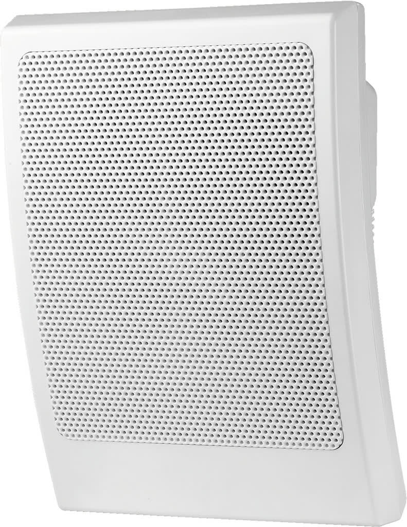 Monacor - Haut-parleur Public adress, mural, 100 V, 6 W, blanc