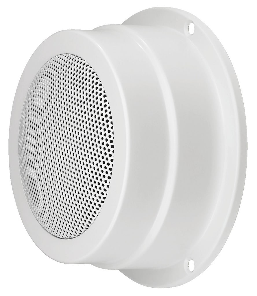 Monacor - Haut-parleur Public adress, mural, 100 V, 6 W, blanc