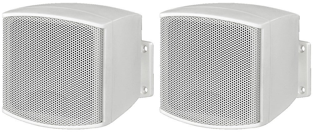 Sodel - Enceinte Public adress, 100 V, 8 ?, 6 W, miniatures, (paire), blanches