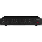 Monacor - Amplificateur Public adress, 8 x 50 W, 100 V, 4 ?, classe D, alim 230 V~ / 24 V=