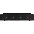 Sodel - Amplificateur Public adress, 8 x 50 W, 100 V, 4 ?, classe D, alim 230 V~ / 24 V=