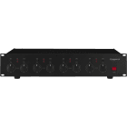 Monacor - Ampl PA,8x50W,100V,4?,230V/24V