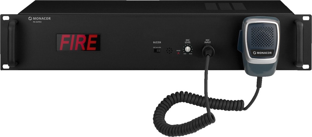 Monacor - Interphone Public adress, pompiers