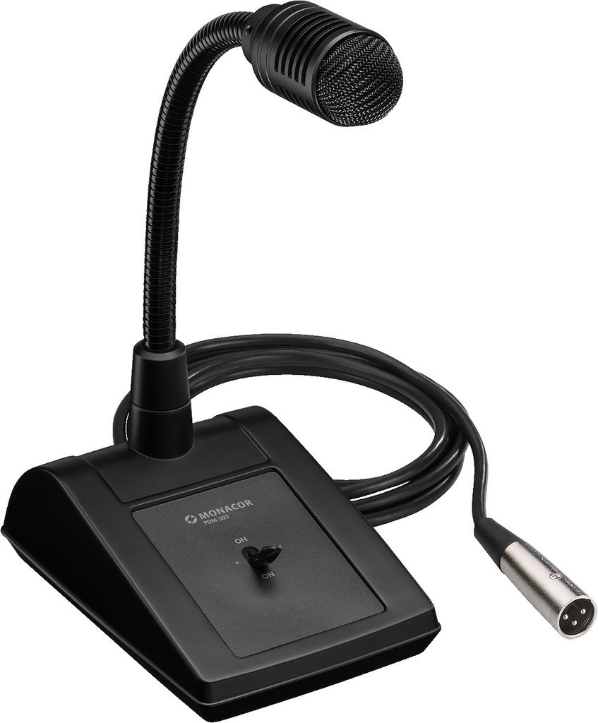 Monacor - Micro PA, table, XLR mâle