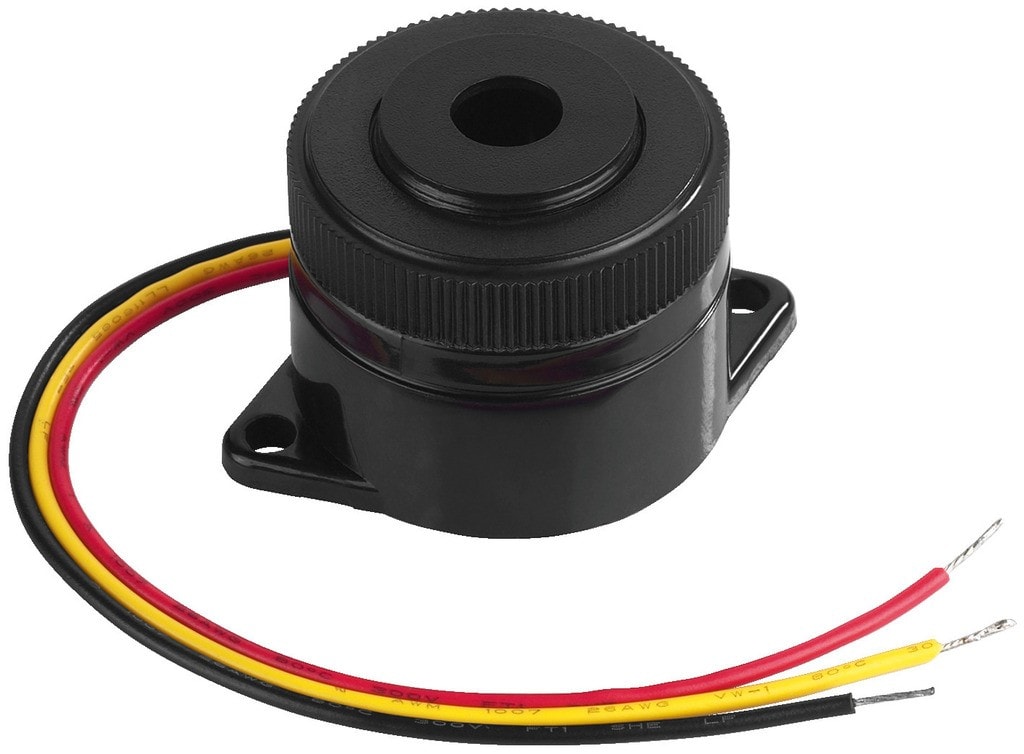 Monacor - Buzzer d'alarme, Piézo, 12V