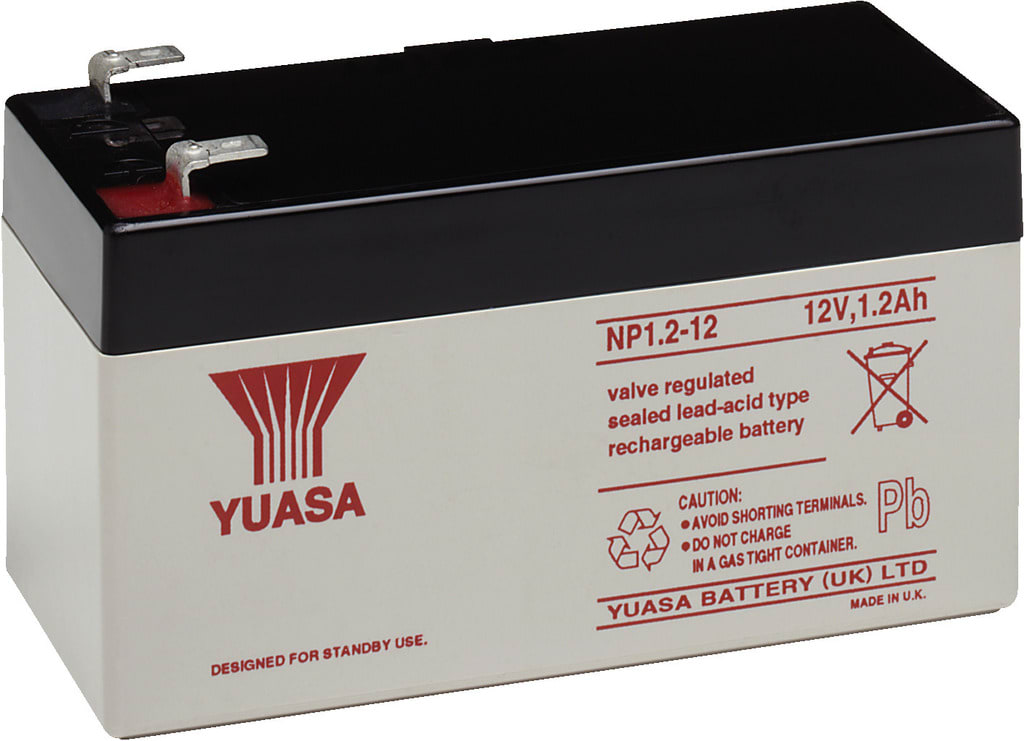 Monacor - Batterie / Accu au plomb, rechargeable, 12 V, 1,3 Ah