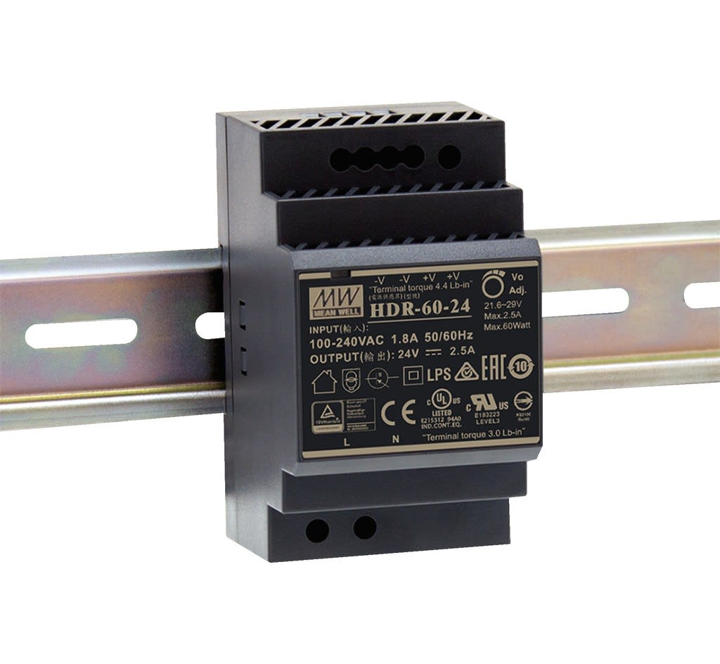 Monacor - Alim. 24V 60W 2.5A rail DIN