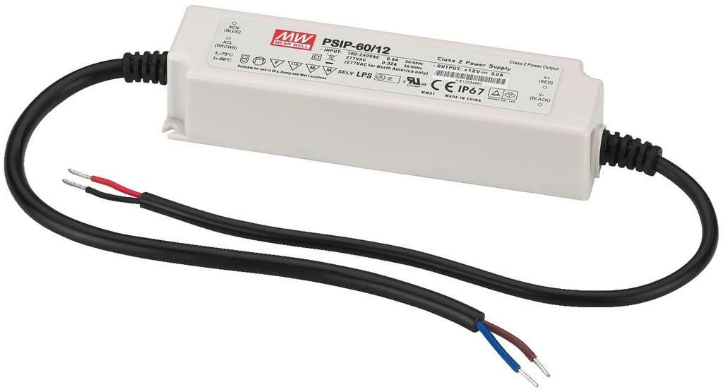 Monacor - Alim, LED, 12 V= / 5 A, IP67