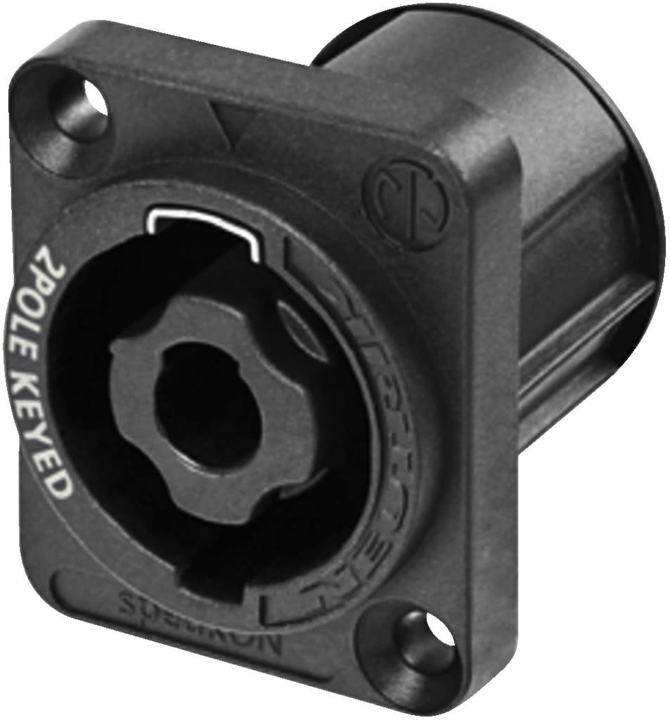 Monacor - Connecteur châssis speakon femelle 2 pôles - NEUTRIK