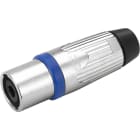 Monacor - Fiche speakon mâle 4 pôles métal - NEUTRIK