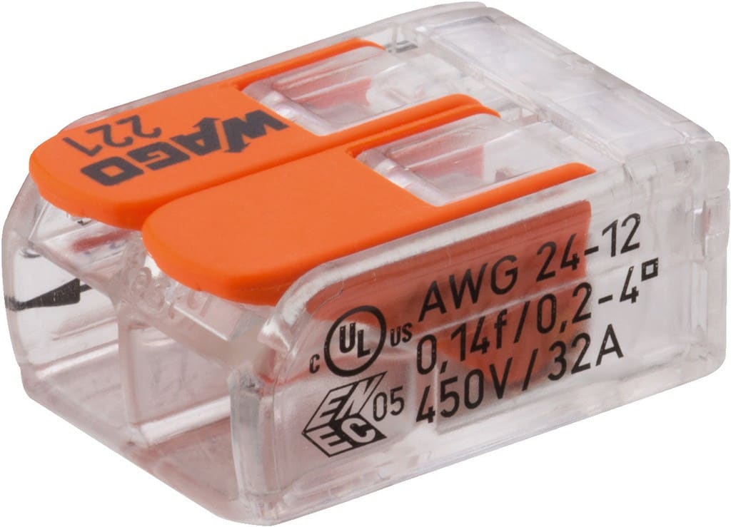 Sodel - Barrette de connexion WAGO 2 conducteurs