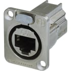 Monacor - Fiche femelle châssis de traversée Cat-6A - NEUTRIK