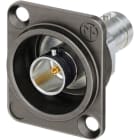 Monacor - Fiche châssis BNC UHD, femelle, 75 ?, isolée - NEUTRIK