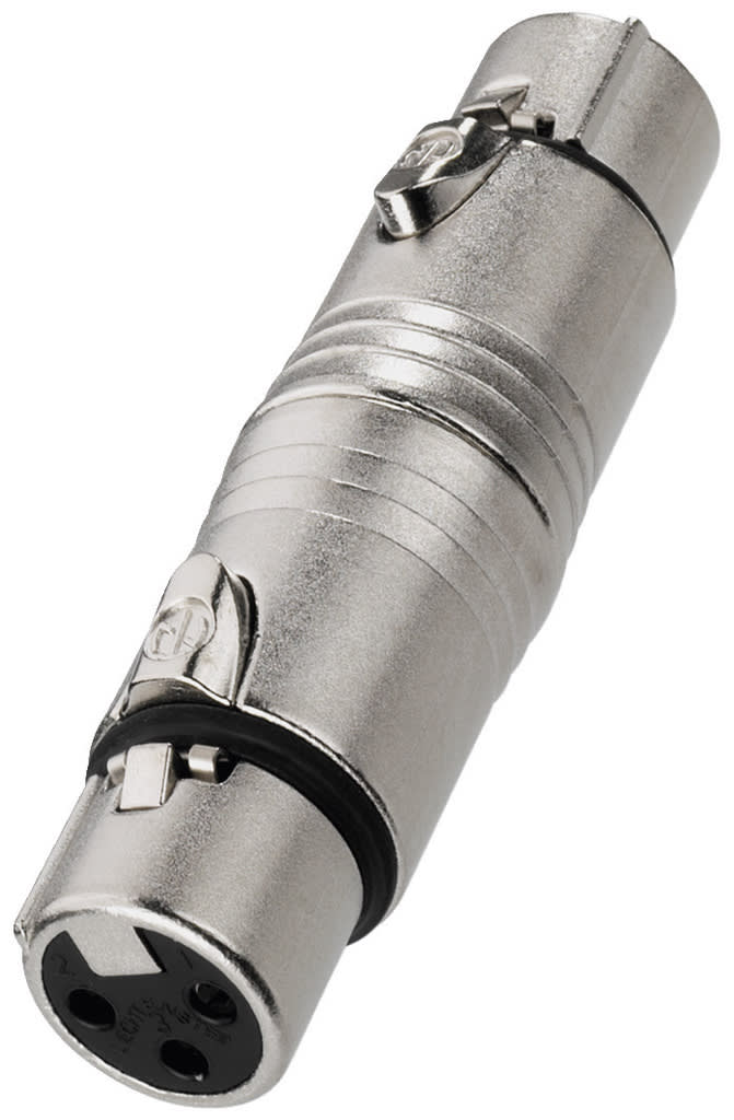 Monacor - Adaptateur XLR 3 pôles femelle / XLR 3 pôles femelle - NEUTRIK