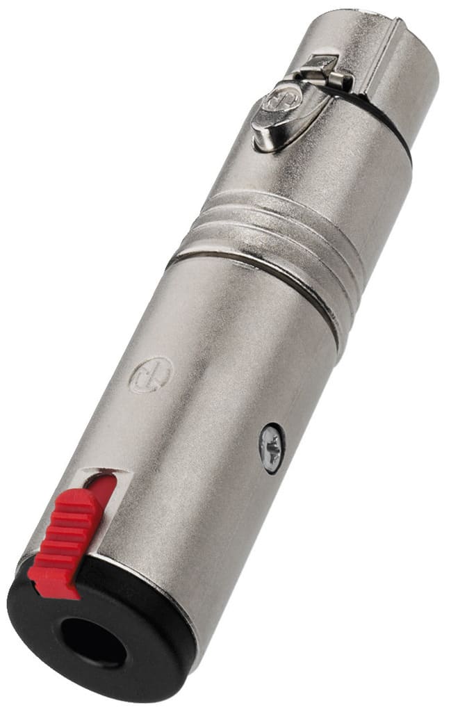 Monacor - Adaptateur XLR / jack 6,35 femelle stéréo - NEUTRIK