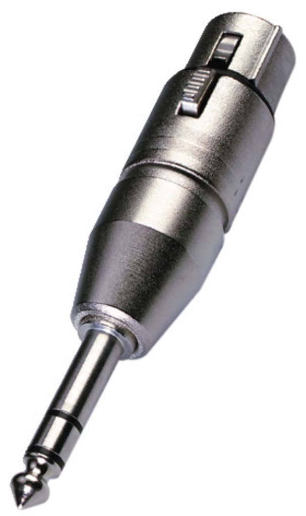 Monacor - Adaptateur XLR / fiche jack 6,35 mâle stéréo - NEUTRIK