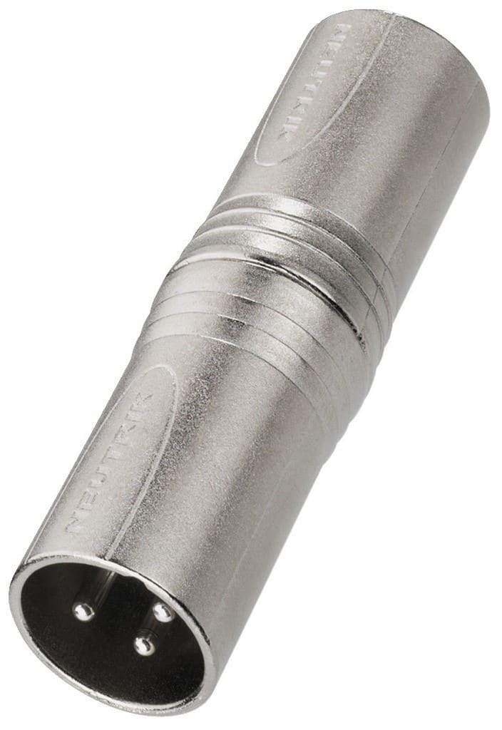Sodel - Adaptateur XLR 3 pôles mâle / XLR 3 pôles mâle - NEUTRIK