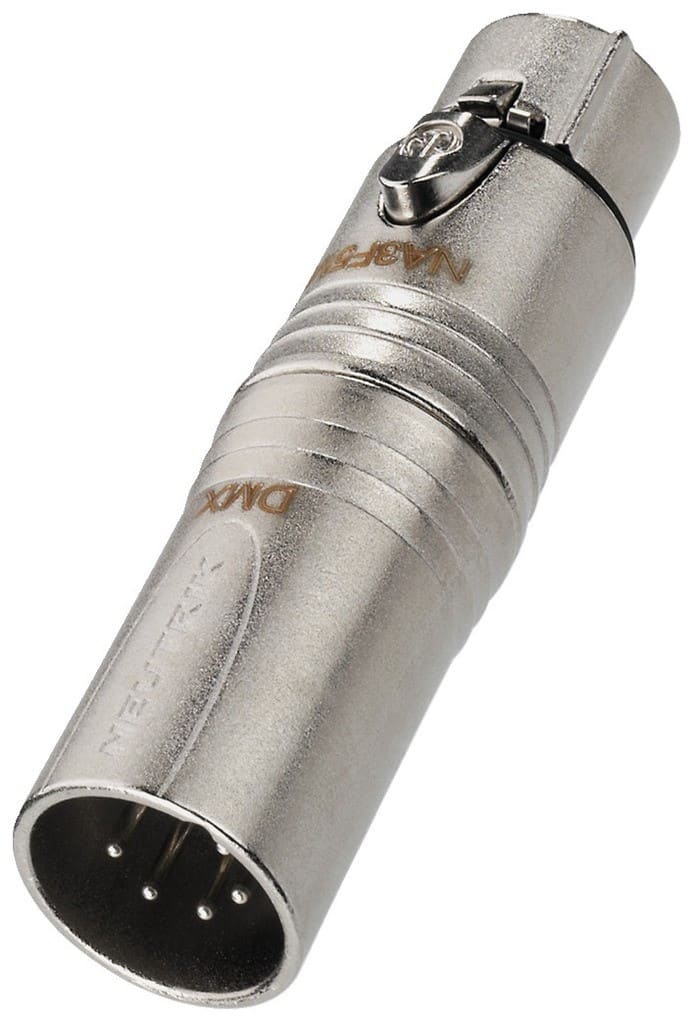 Sodel - Adaptateur XLR 5 pôles mâle / XLR 3 pôles femelle - NEUTRIK