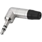 Sodel - Fiche jack 3,5 mâle stéréo, coudée, nickelée - NEUTRIK