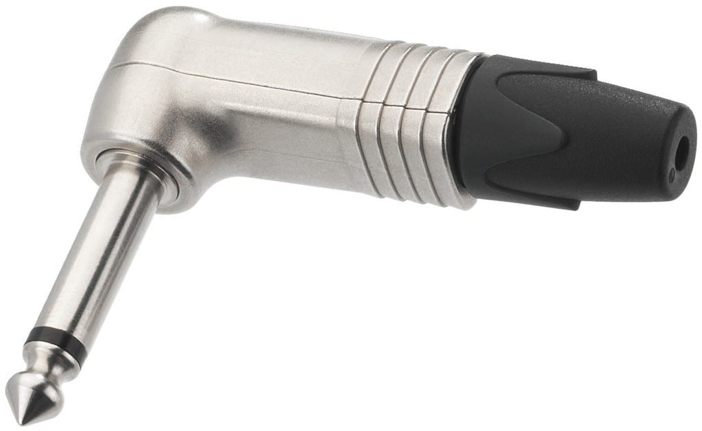 Sodel - Fiche jack 6,35 mâle mono, coudée - NEUTRIK