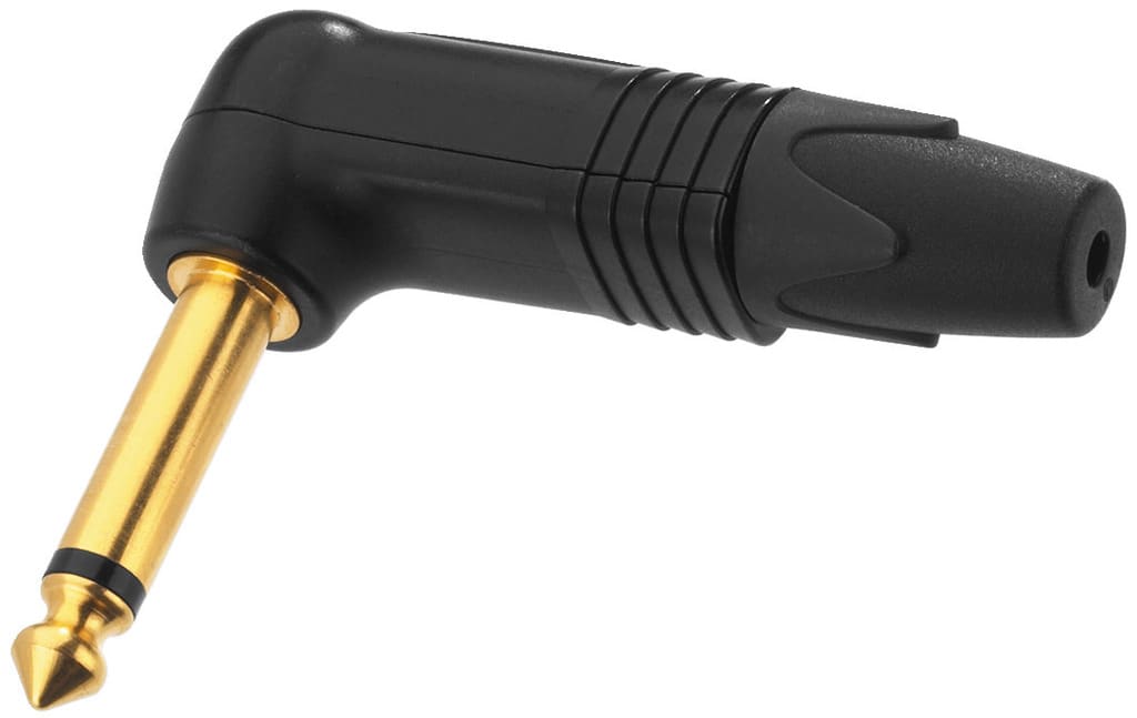 Monacor - Fiche jack 6,35 mâle mono, coudée - NEUTRIK