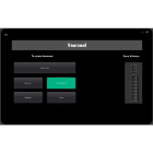 Sodel - Panneau 10" tactile mural pour matrices DA-MDM-A ou DA-MDM-D, alimentation PoE