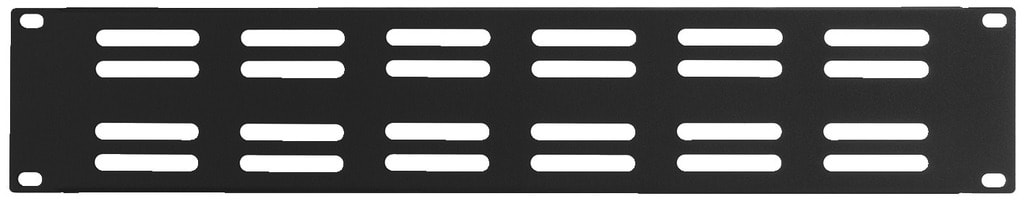 Monacor - Face avant, 2 U, avec ouïes de ventilation