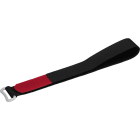 Monacor - Velcro, 30 cm, rouge