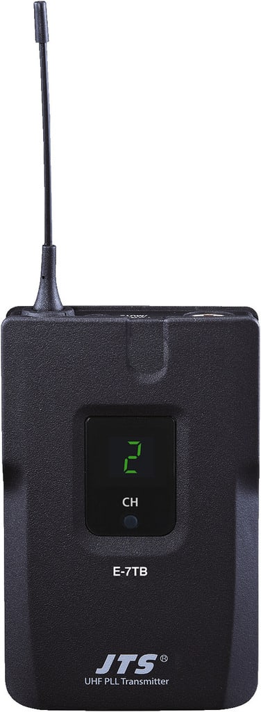 Sodel - Emetteur sans fil UHF de poche, 16 canaux, 518-542 MHz, avec micro cravate - JTS