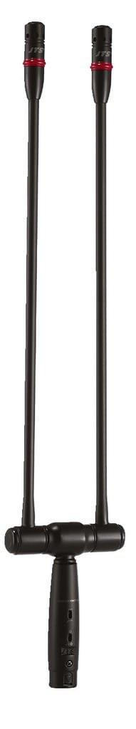 Sodel - Micro électret double, col de cygne, avec LED - JTS