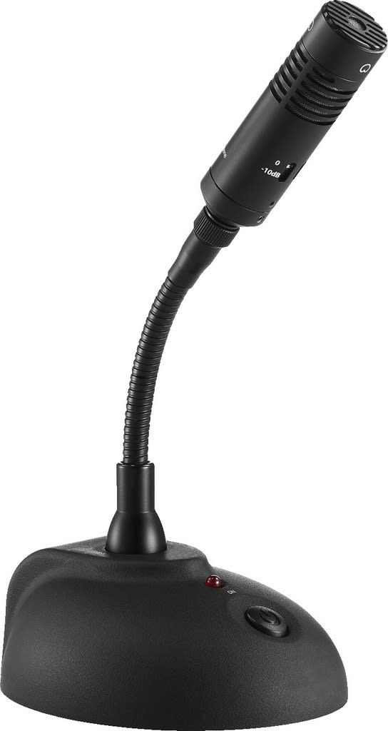 Monacor - Micro table back-électret, super-cardioïde, col cygne - JTS