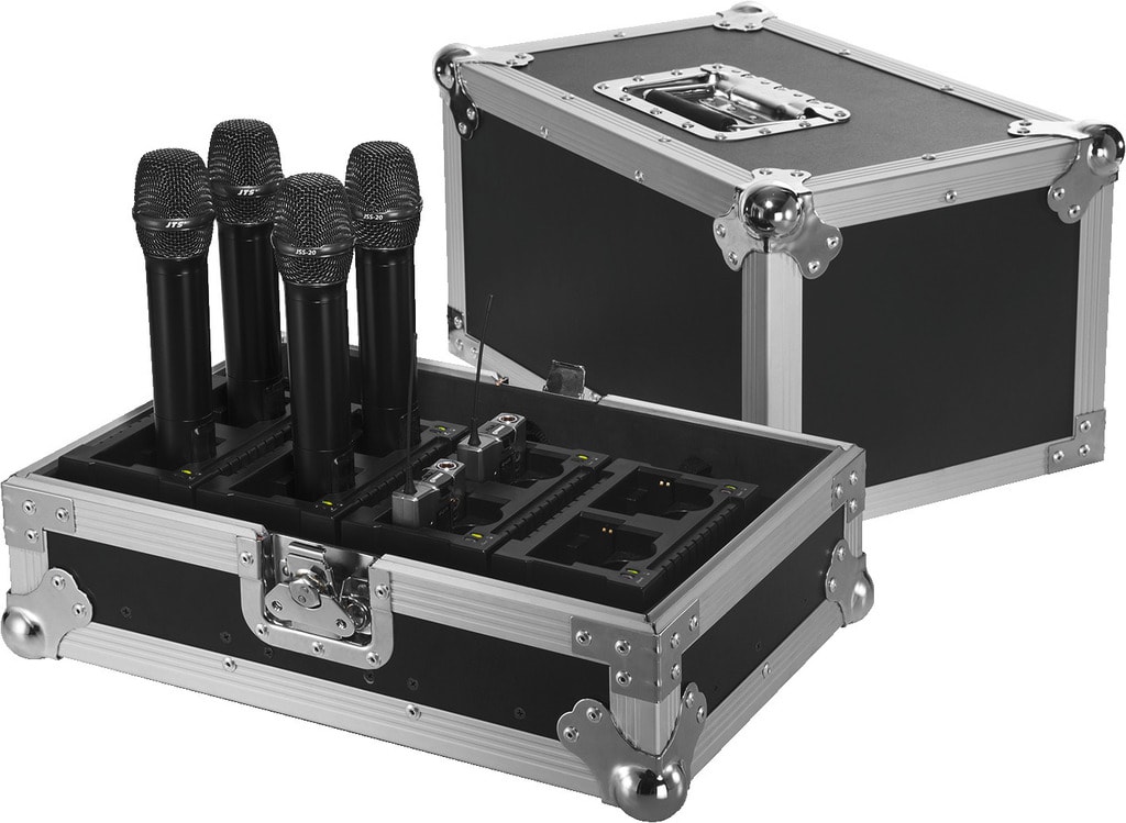 Monacor - Valise de transport avec fonction charge intégrée - JTS