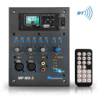 Monacor - Table de mixage murale encastrable avec lecteur MP3 / BT / entrée ligne