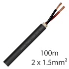 Sodel - Câble haut-parleur, 2 x 1,5 mm2, 100 m, OFC, B2CA
