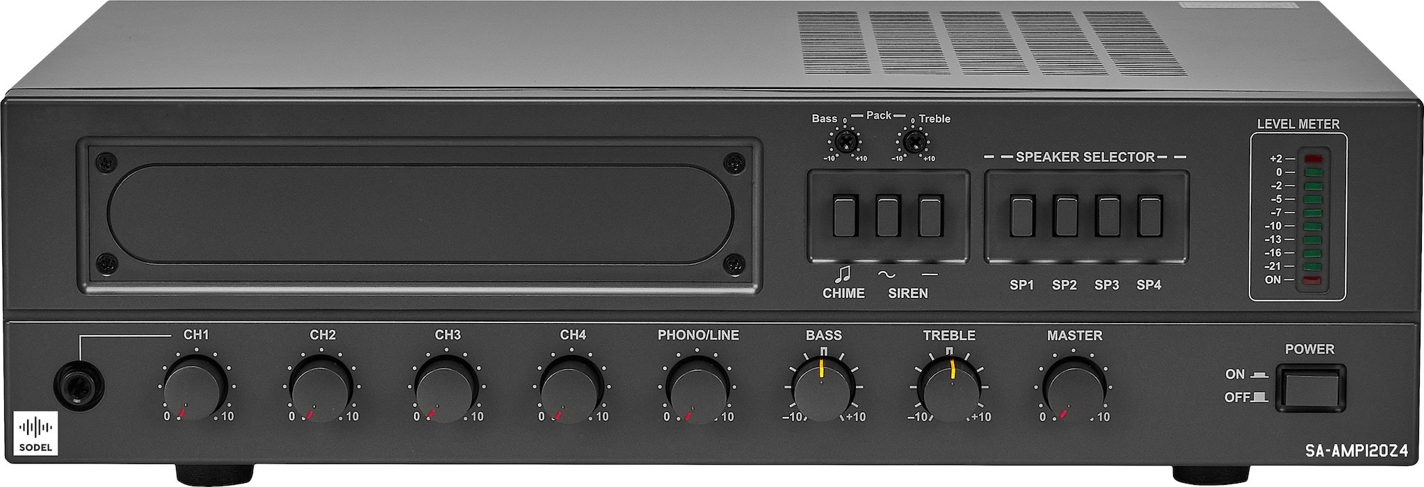 Monacor - Amplificateur Public Adress, 120 W, 100 V, 4 ?, 4 zones