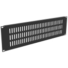 Monacor - Panneau de bouchage 19 pouces, 3 U, avec ouïes de ventilation