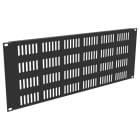 Monacor - Panneau de bouchage 19 pouces, 4 U, avec ouïes de ventilation