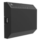 Monacor - Coffret slim pour appareil 19", 3 U, noir, vertical, fixation murale