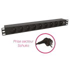 Sodel - Bandeau PDU multiprises 19", 9 prises