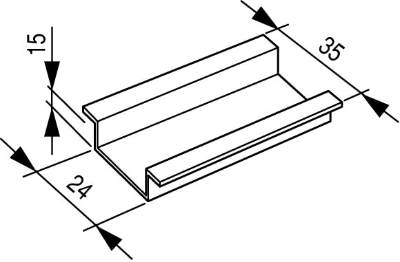 Eaton Industries France SAS - Profilé chapeau 35x15mm